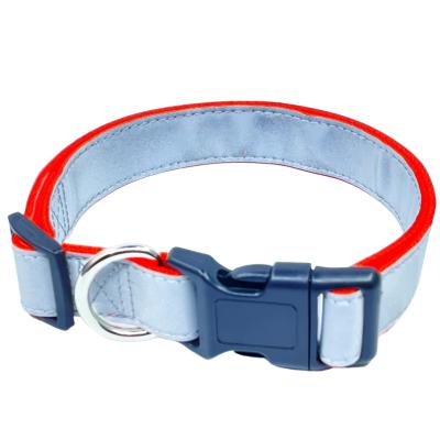 China High Quality Strong Reflective Material Dog Collar For Night Walking And Daily Essential Pet Collars for sale