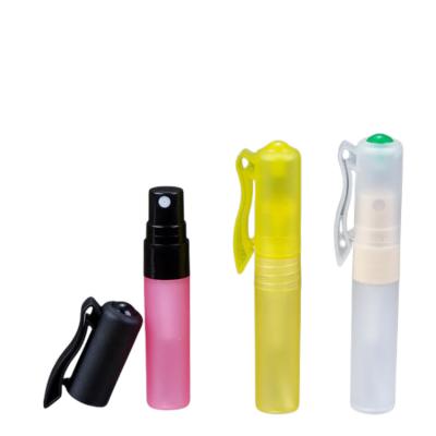 China Custom Personal Care Factory 5ml 8ml 10ml Pen Sprayer For Perfume Sample PP Pocket Refillable Hand Sanitizer Atomizer Spray Plastic Bottle for sale