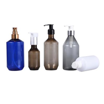 China Factory Custom Cosmetic Empty Plastic Reusable Squeeze Bottles Refillable Shower Shampoo Bottles With Lotion Pump Dispenser for sale