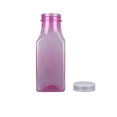 China Wholesale Empty Juice Smoothie Water Milk Water Tea 10oz Beverage Making Clear Plastic Bottles 24 Packs BPA Free With Lids for sale