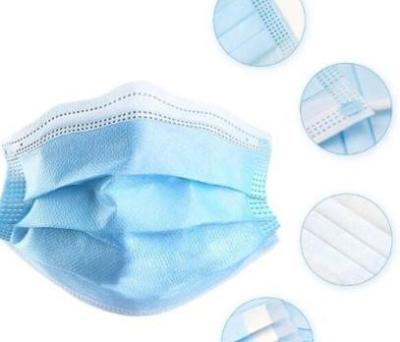 Cina maschera di protezione chirurgica eliminabile 3ply in vendita