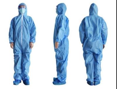 China Polypropylene Medical Non Sterile Blue Isolation Gowns for sale