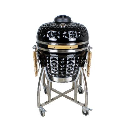 China 26 Inch Big Black Egg Charcoal Kamado Grill Cart Manufacturer Direct for sale