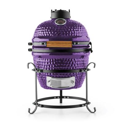 China AUPLEX KAMADO size adjustable cooking appliances, 13 inch mini small kamado parilla red kanka grill for sale