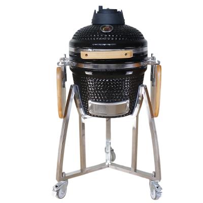 China Cart Dispenser Look For Auplex Kamado Ceramic Grill 16Inch Smoker Kamado BBQ Joe for sale