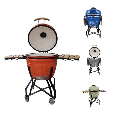 China Adjustable Height 26 Inch Diamond China Professional Ceramic BBQ Grill Used For Outdoor Cooking Kamado for sale