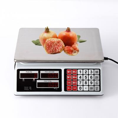 China 2022 new weight function professional 40/30kg price counting weight scale cheap price calculation scale for sale