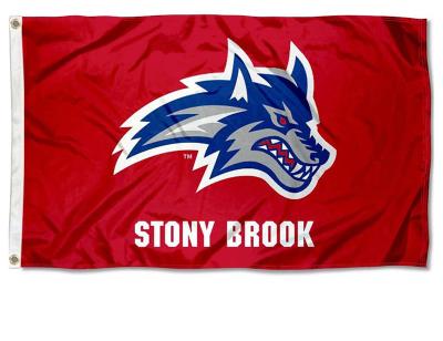 China Custom Flag FLYING Stony Brook Seawolves Outdoor Banner 150cm Polyester 90 x NCAA Stars and Stripes for sale