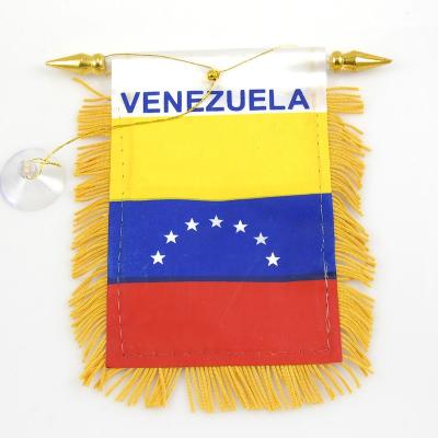 China Custom Car Rearview Window Hanging Hanging State Venezuela Flag for sale