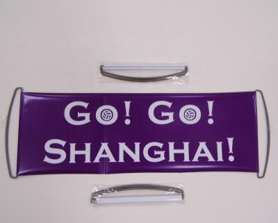 China Scrolling Hand Rolling Flag Fan Scrolling Hot Sale Retractable Banner for sale