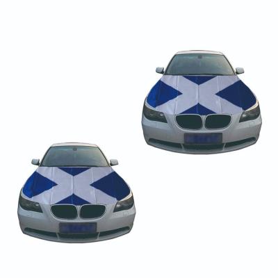 China Hanging Custom Car Hood Cover, Scotland Car Engine Hood Cover, Scotland Flag Car Hood Flag for sale