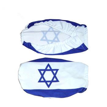 China Hot Advertising Israel Car Mirror Hanging Flags, Car Mirror Cover for sale