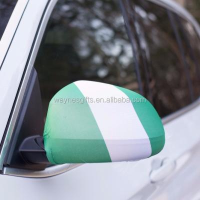 China Health Care Institute Country Nigeria Flag Banner Custom Car Mirror Cover Car Mirror Cover National Flag for sale