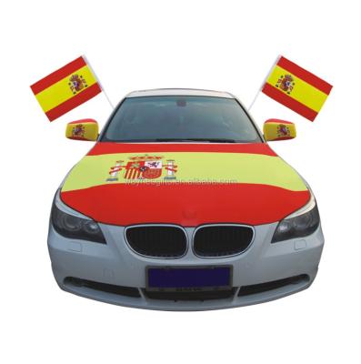 China Custom Flag Spain Print Car Mirror Cover STEERING WHEEL for sale