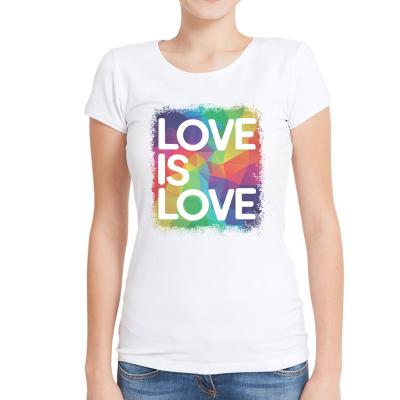 China Custom Anti-Wrinkle Love Is Gay Love Pride Shirts for sale