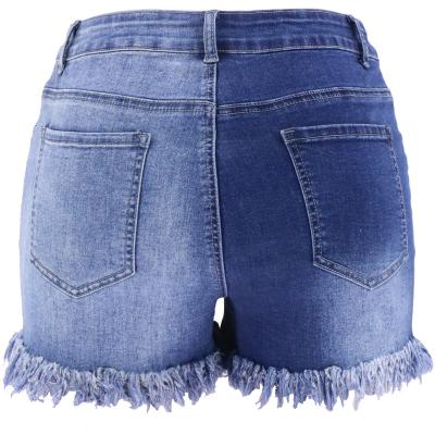 China Manufacturer Direct Selling Denim Pants Women's Sexy Stitching Shorts High Waist Breathable Skinny Jeans for sale