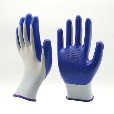 China Wholesale industrial nitrile gloves guantes de nitrilo coated smooth general purposes construction hand protection garden work safety for sale