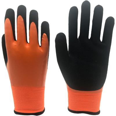 China Double Sandy Latex Coated Winter Working Gloves Anti-Slip Mechanic Hand Protect Gloves for sale