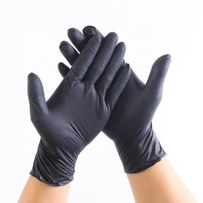 China Death Gloves Black Powder Free Kitchen Gloves Powder Free General Purpose Nitrile Hair Tattoo Shop Salon Spa Beauty Gloves Food Prep Clean Components for sale