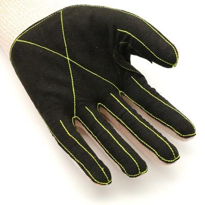 China Anti Cut Resistant Leather Work Gloves Winter Level 5 Cut Resistant Construction Hand Protective Electrical Work Gloves for sale