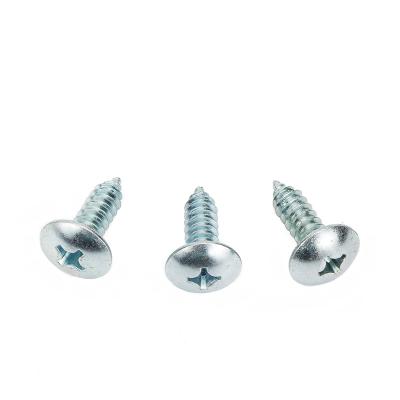 China Flat Head Mushroom Screws Large Flat Head Cross Recessed Self Tapping Screws for sale