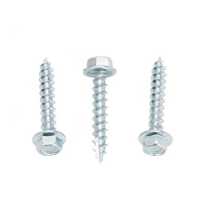 China HEX Factory Hex Flange Head Self Tapping Screws With Cut Shank for sale