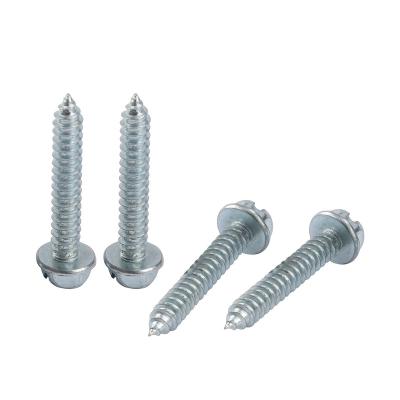 China HEX Din6928 Steel Phillips Hex Head Flange Self Tapping Screw #4*25mm for sale