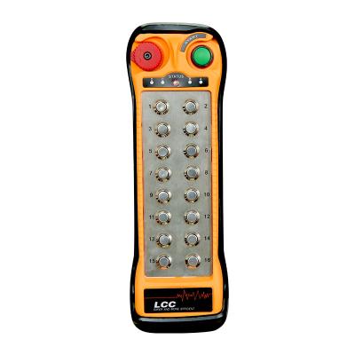 China Q1600 16 Buttons Waterproof Industrial Crane Radio Wireless Remote Control 433HMZ Transmitter for sale