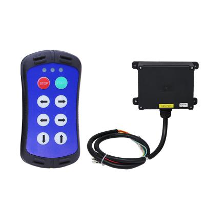 China A600 24 Volt 6 Pin Push Button Switch Waterproof Blue Industrial Wireless Radio Remote Control for sale