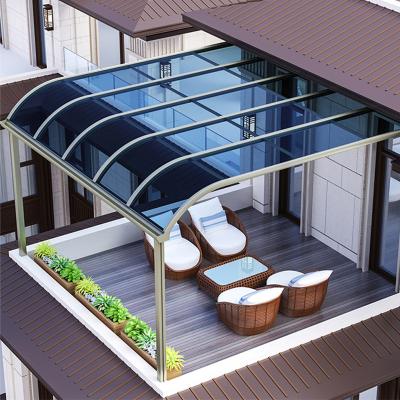 China Expandable Durable New Design Alloy+PC Aluminum Board Car Sunshade Balcony Tent for sale