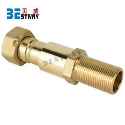 China BWVA Double Sided Extension Threaded Coupling For Water Meter 1/2