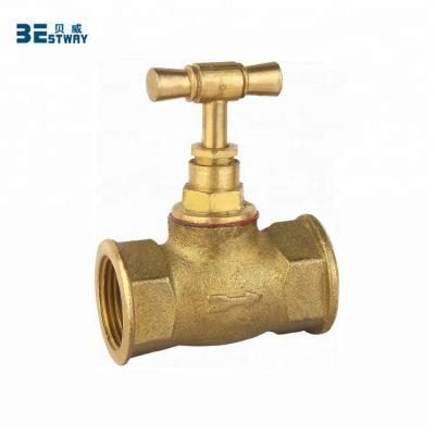 China General Water Pipe 1/2 Inch Angle High Quality Brass Water Stop Valve for sale