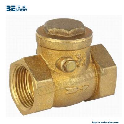 China PN16 DN15 Water To DN50 Check Valve Brass Non Return Swing Valve for sale