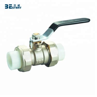 China General Economic PPR Brass Ball Valve 25mm 32mm 50mm 63mm for sale