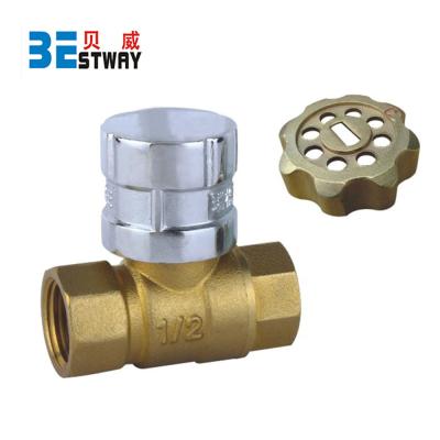 China BWVA General Brass Water Meter Valve With Lock Control for sale