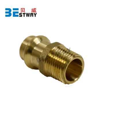 China Drinking Water BWVA Male Thread Press Brass Fitting for sale