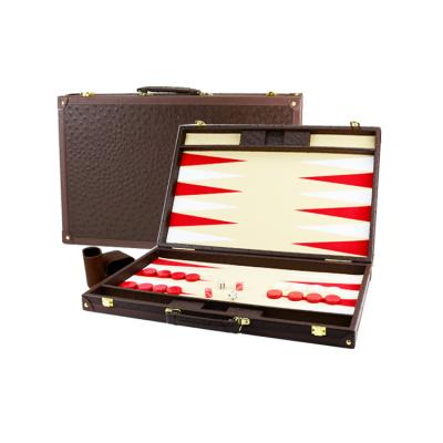 China Backgammon Set Sets Genuine Leather Backgammon Set Backgammon Board Game Backgammon Pieces for sale