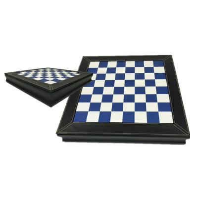 China Portable Leather Chess Tournament Chess Board Game Chess Set Travel Chess Game Controllers for sale