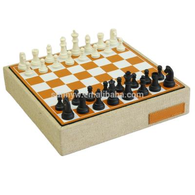 China Intelligence Toys Custom PU Leather Board Game Chess Game Controllers Chess Intelligence Toys for sale