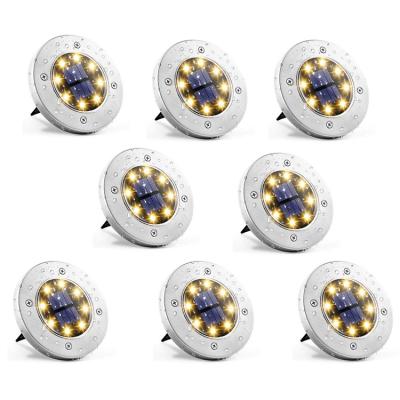 China 8pack Garden Patio Lights Solar Flood Lights Solar Outdoor Solar Garden Buried Lights for sale