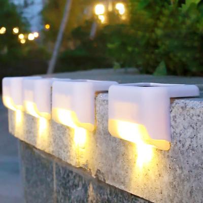 China Garden LED Wall Lamp Garden Fence Decoration Solar Powered Solar Outdoor Waterproof Stair Step Path Led Solar Led Street Light Light for sale