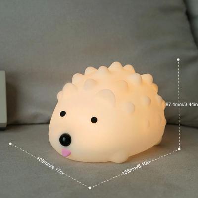 China Minimalist Night Light Led Rechargeable Silicone USB Children Cartoon Remote Control Home Led Bedside Light Lamp Small Ornaments for sale