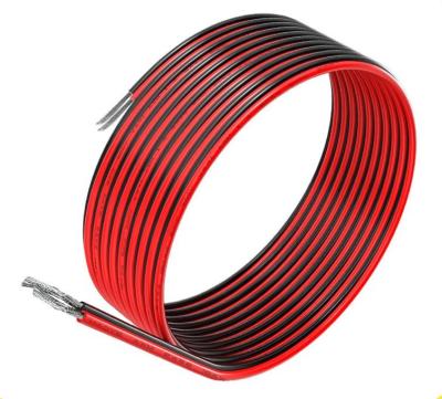 China Underground LaiEn Ul2468 Wholesale UL2468 PVC Insulated 12 Gauge 2 Core Red And Black Flat Flexible Wire LED Light Strip Speaker Wire Roll for sale