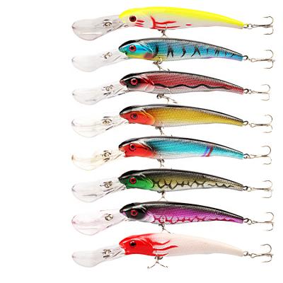 China Minnow Plastic Floating Bass Fishing Lures 16.5cm, Artificial Hard Bionic Fishing Bait 28g A0028# for sale