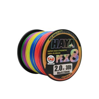 China HAYA X8 X4 Braided Wire X12 300m 500m 1000m Fishing Line Braided High Strength PE Yarn Fishing Lines Smoothly for sale