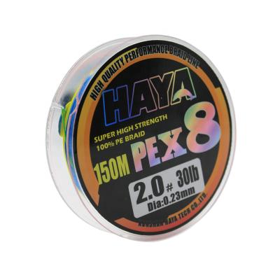 China HAYA X8 Braided Wire 150m Super Strength PE Braid Fishing Line 100m 8 Braided Wire Fishing Lines for sale