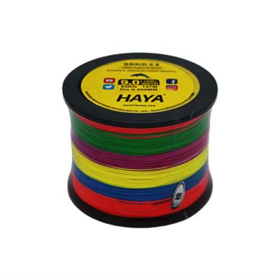 China Braided Yarn HAYA X8 X16 500m 1000m PE Braid High Tensile Fishing Line Japan 8 Braided Wire Fishing Lines for sale