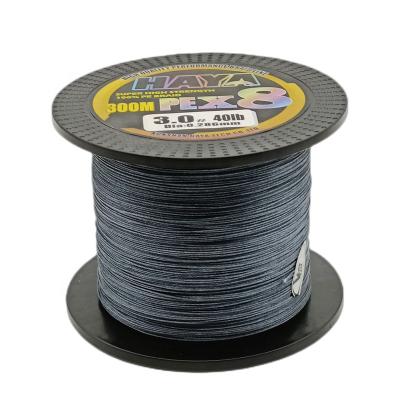 China Colorful 500m Fishing Lines 8 Braided Line HAYA X8 300m High Tensile Smooth Braided Wire PE Fishing Line for sale