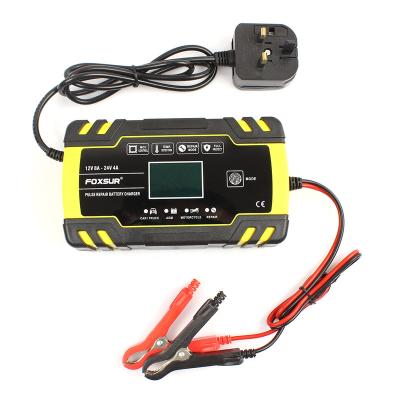 China 7A 12V 7-Stage Pulse Auto Repair Charger Motorcycle Car Deep Cycle EFB GEL WET AGM 12v Car Battery Charger 175*40*85mm for sale