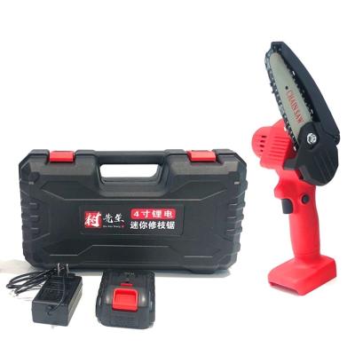 China 2-Stroke Top Mode Rechargeable Mini Lithium Chainsaw Mini Woodworking Cutting Woodworking for sale